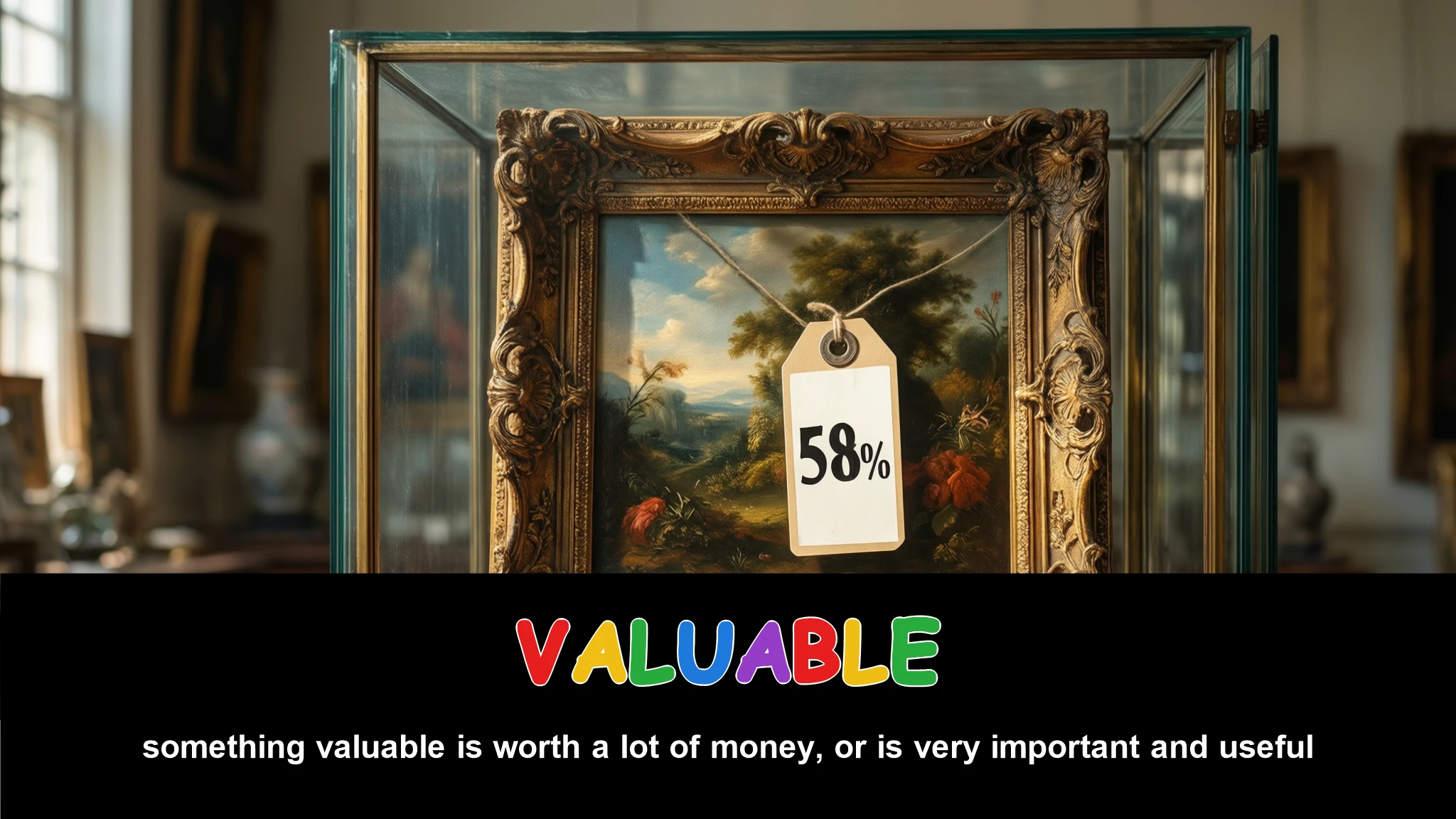 English Illustration for valuable